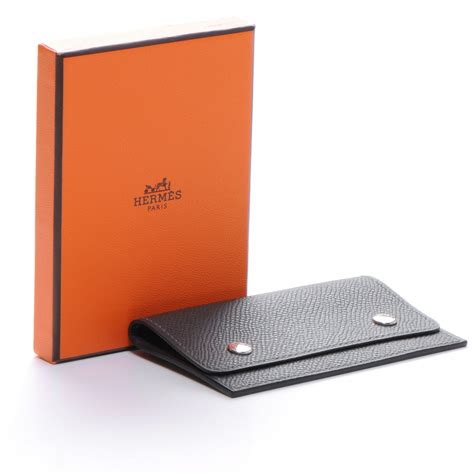 hermes business card holder|hermes card holder price.